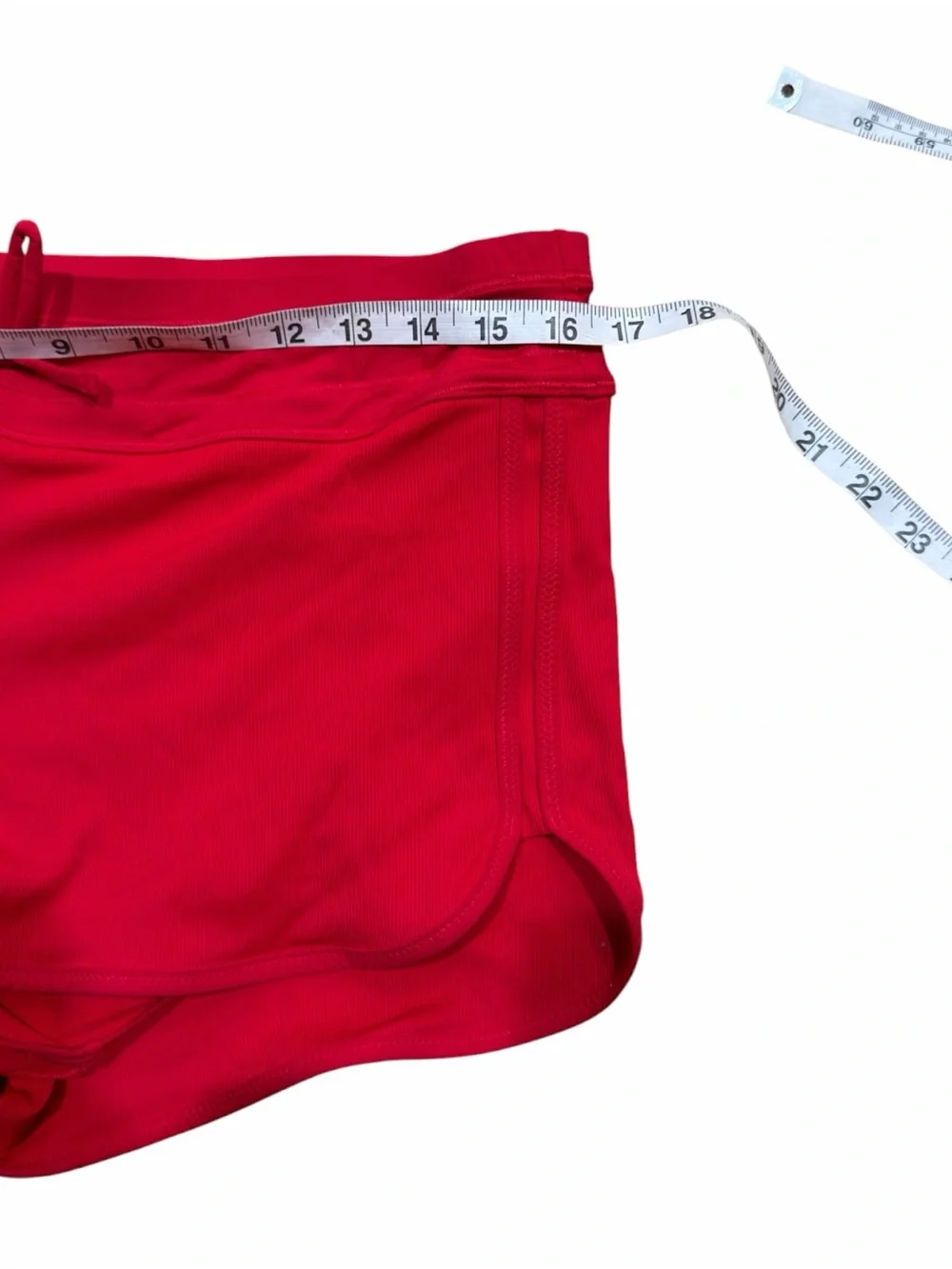 Athleta Surge Swim Shorts Women’s Medium Red High Rise Lined Like New